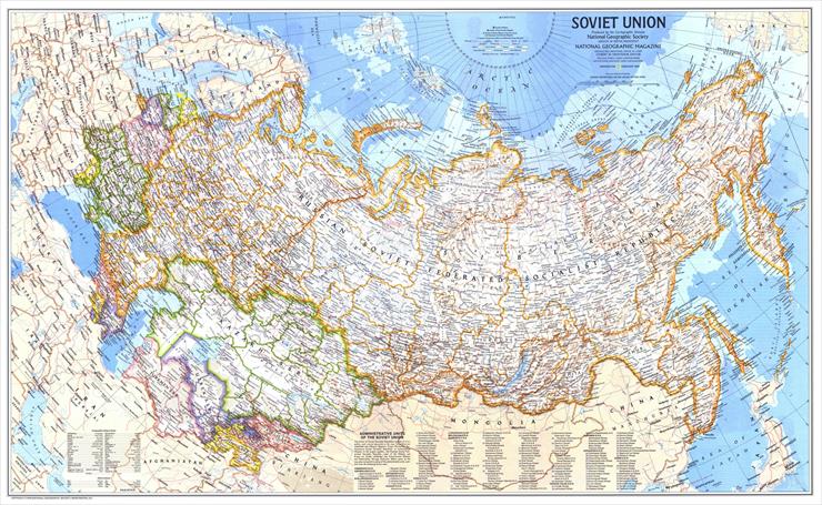 Mapy National Geographic. 539 map. Wysoka jakość - Russia - Soviet Union 1976.jpg