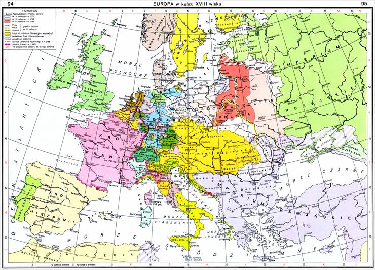 Atlas Historyczny Świata Polecam - 094-095 - Europa w końcu XVIII wieku.jpg